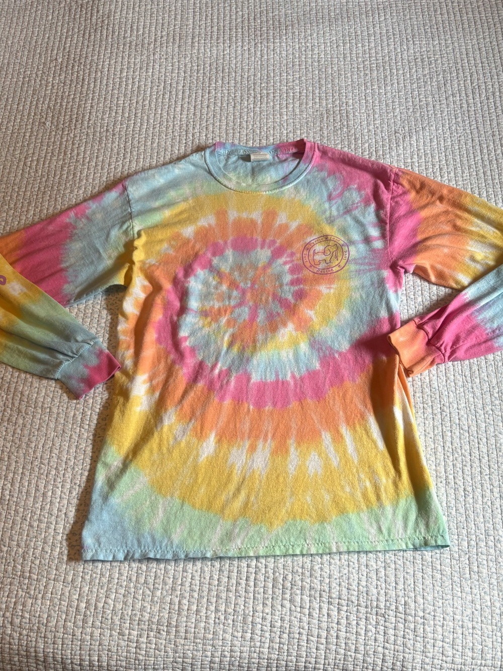 Puppie Love Tie Dye Long Sleeve T-shirt